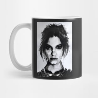 Julia charcoal portrait Mug